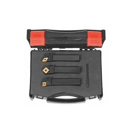 Holex Screw-on Toolholder Set, 3 Pieces, Right-Hand, Shank Size: 16mm 255130 16